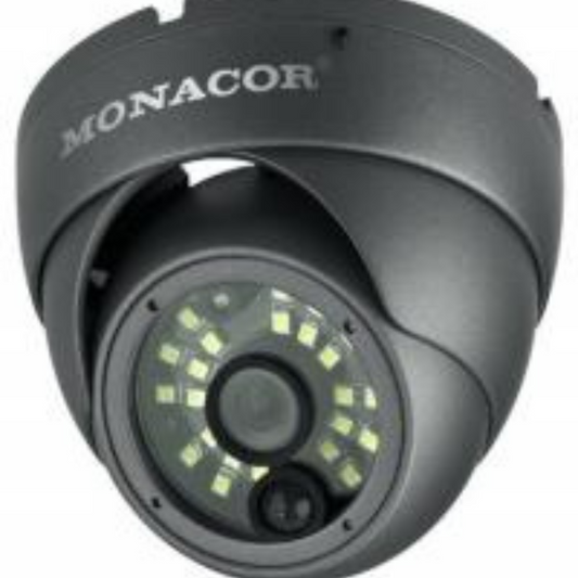 Caméra dôme Monacor TVCCD-385HCOL avec LED blanches