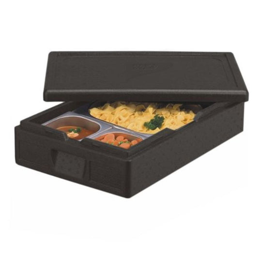 Thermobox, PPE 60 cm x 40 cm x 18 cm noir "Gastro-Norm 1/1"