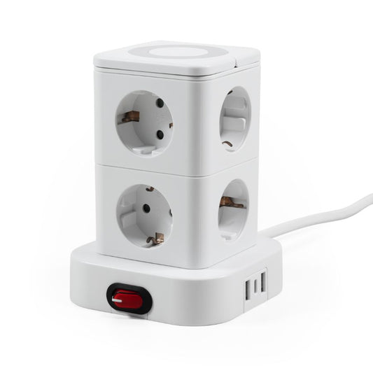 TOUR DE PRISES MCPOWER "ST-08" 8 PRISES, 2X USB-A + 1X USB-C, CÂBLE 1,4M